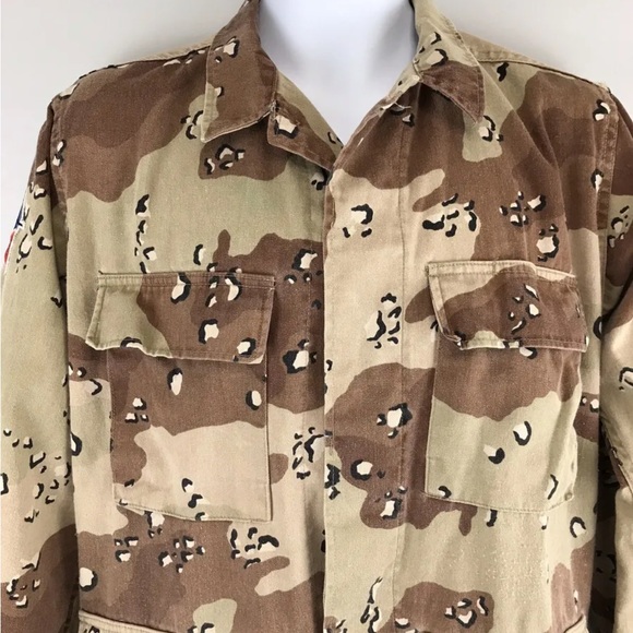 Propper Paintball Brown Light Camo Jacket Sniper Patch Mens S - Picture 3 of 12